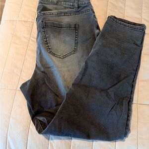 Lane Bryant Black Faded Skinny Jeans